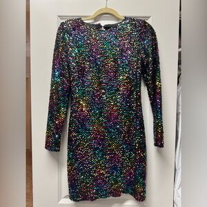 Sequin multi colored dress